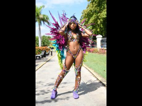Jamaica-born, New Jersey-based Adrelle Bonnick, a registered nurse, poses for the lens while sporting Aurora.
