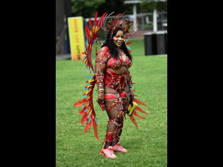 Fiery in Zen, Karen Edwards poses for the lens.
