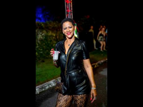 Credit: Contributed Florida-based paralegal Nicola Burke rocked an all-black fit, adding a bold edge to the night’s vibrant vibe.