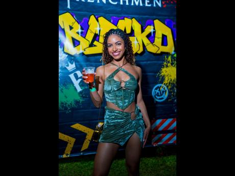 Credit: Contributed Trinidad and Tobago’s Kyla Prudent brought pure Carnival flair to Frenchmen Blocko.