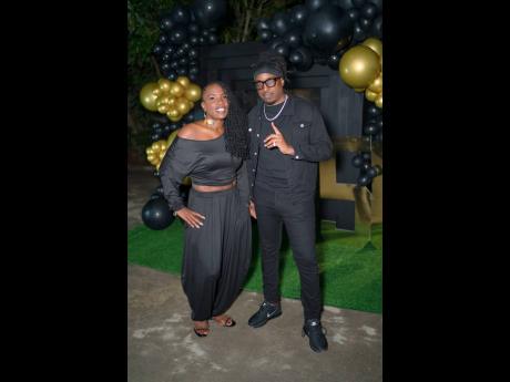 Friends of Sizzla, Melissa Moses (left) and Courtney Louis came to support the icon at his 50th birthday celebration.