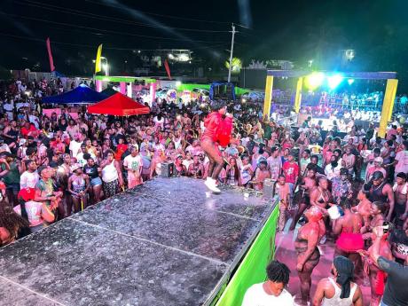 Nelly Cottoy performs at St Thomas Carnival.