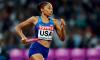 United States’ Allyson Felix competes in the women’s 4x400-metre final during the World Athletics Championships in London on August 13, 2017.